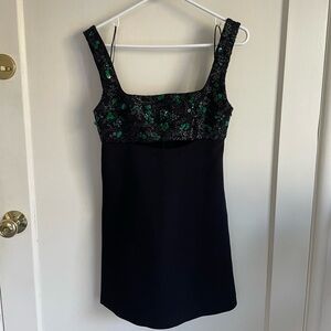 Zara embroidered yoke dress limited edition